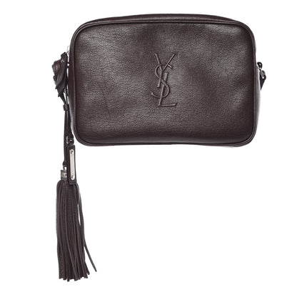 Saint Laurent Lambskin Monogram Small Lou Camera Bag Black Tulipe 1 of 11