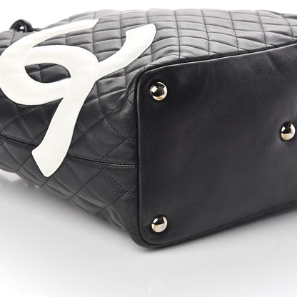 Chanel Calfskin Quilted Large Cambon Tote Black 9 of 10