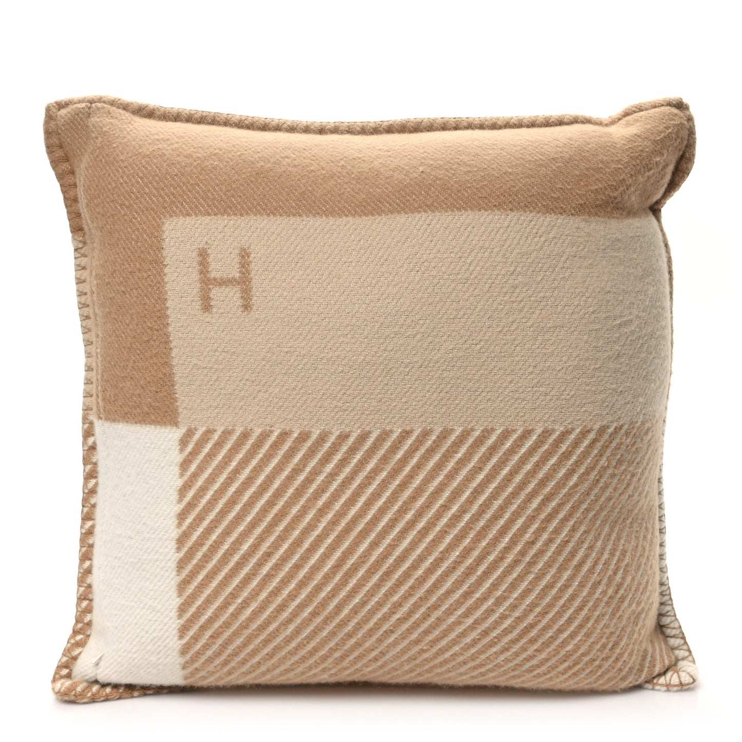 Wool Cashmere H Riviera Pillow Sable