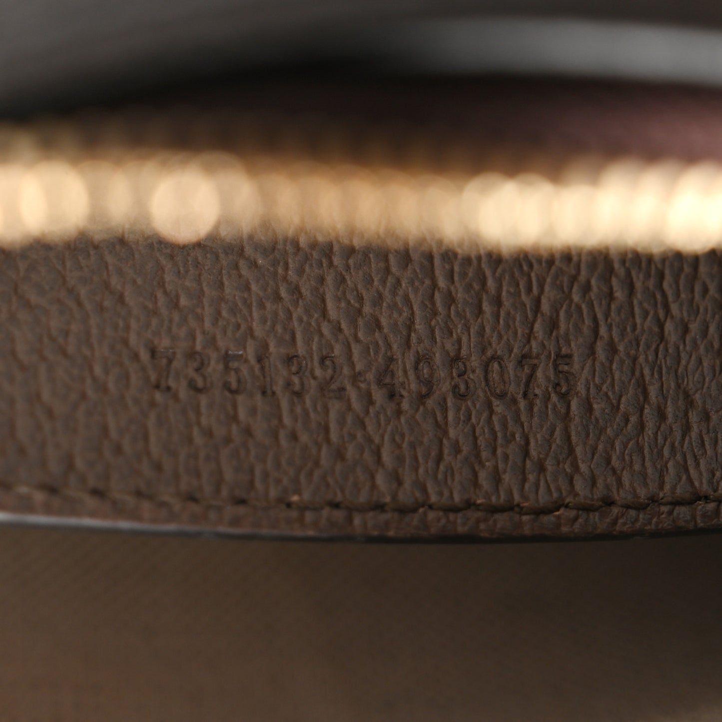 GG Supreme Monogram Textured Dollar Calfskin Web Small Ophidia GG Handbag Beige Ebony New Acero