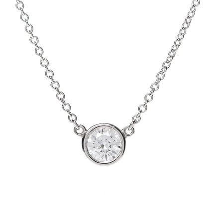 Tiffany Platinum Diamond .33ct Elsa Peretti Diamonds by the Yard Pendant Necklace 8 of 8