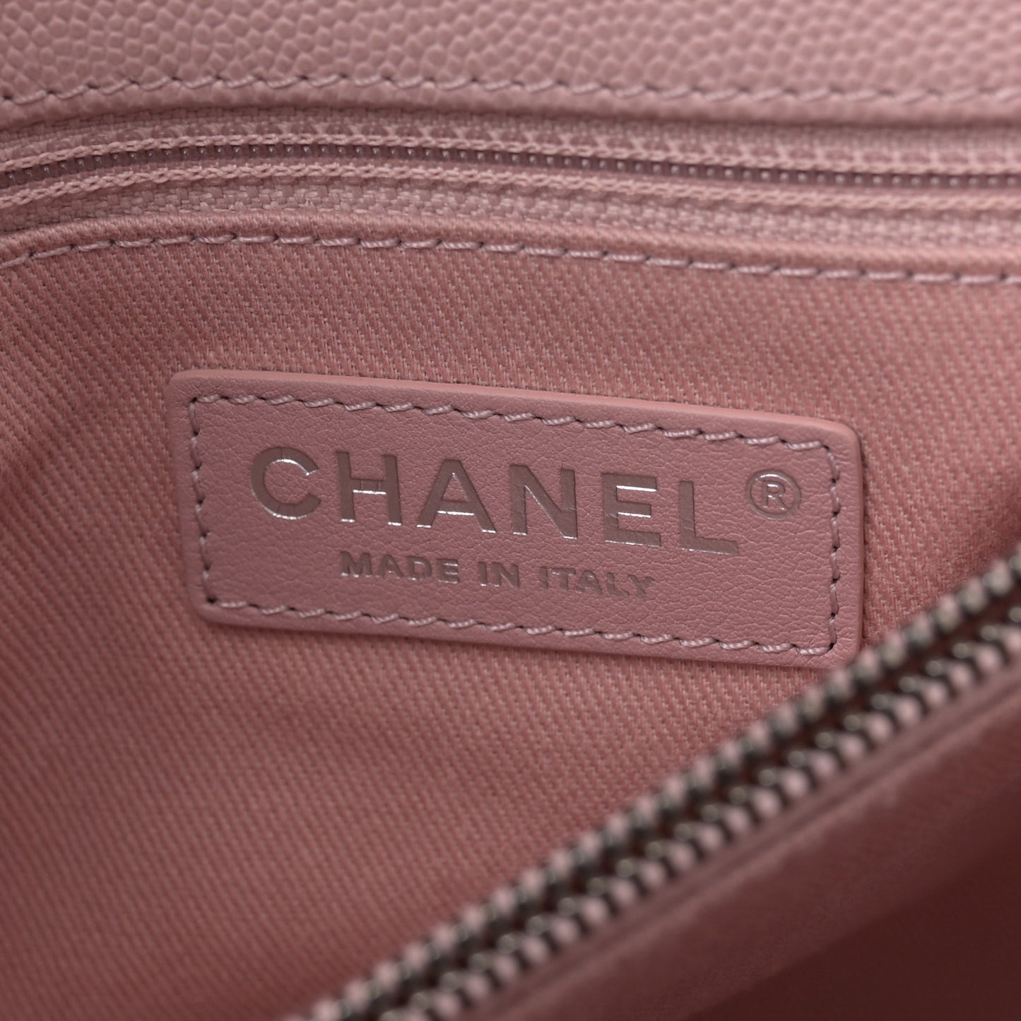 Caviar Quilted Medium Coco Handle Flap Light Pink