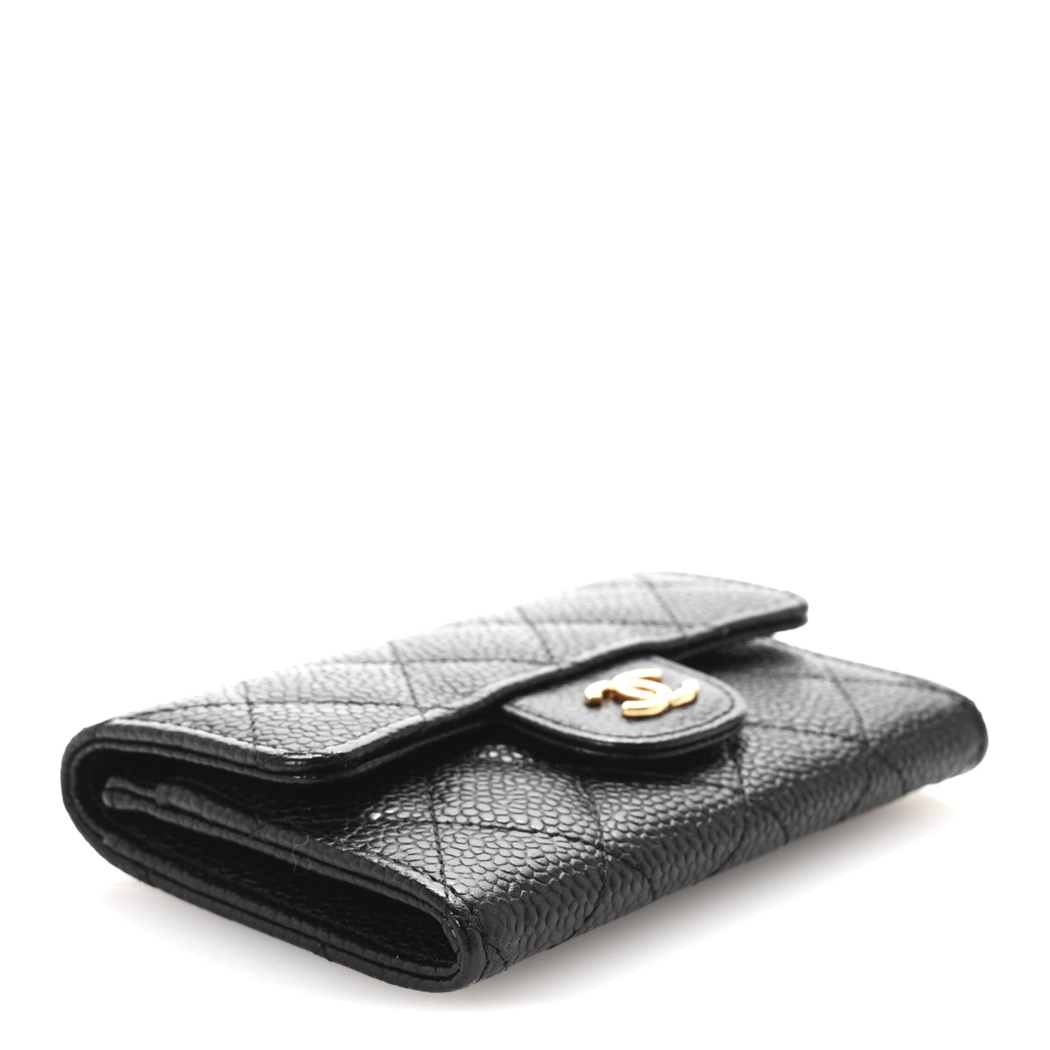 Chanel Caviar Quilted Flap Card Holder Black 4 of 8