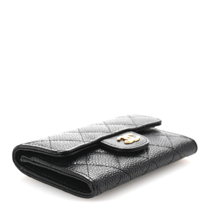Chanel Caviar Quilted Flap Card Holder Black 4 of 8