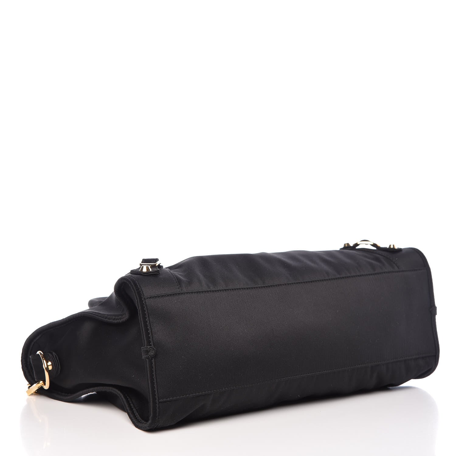 Balenciaga Satin Classic Gold Hardware City Black 5 of 11