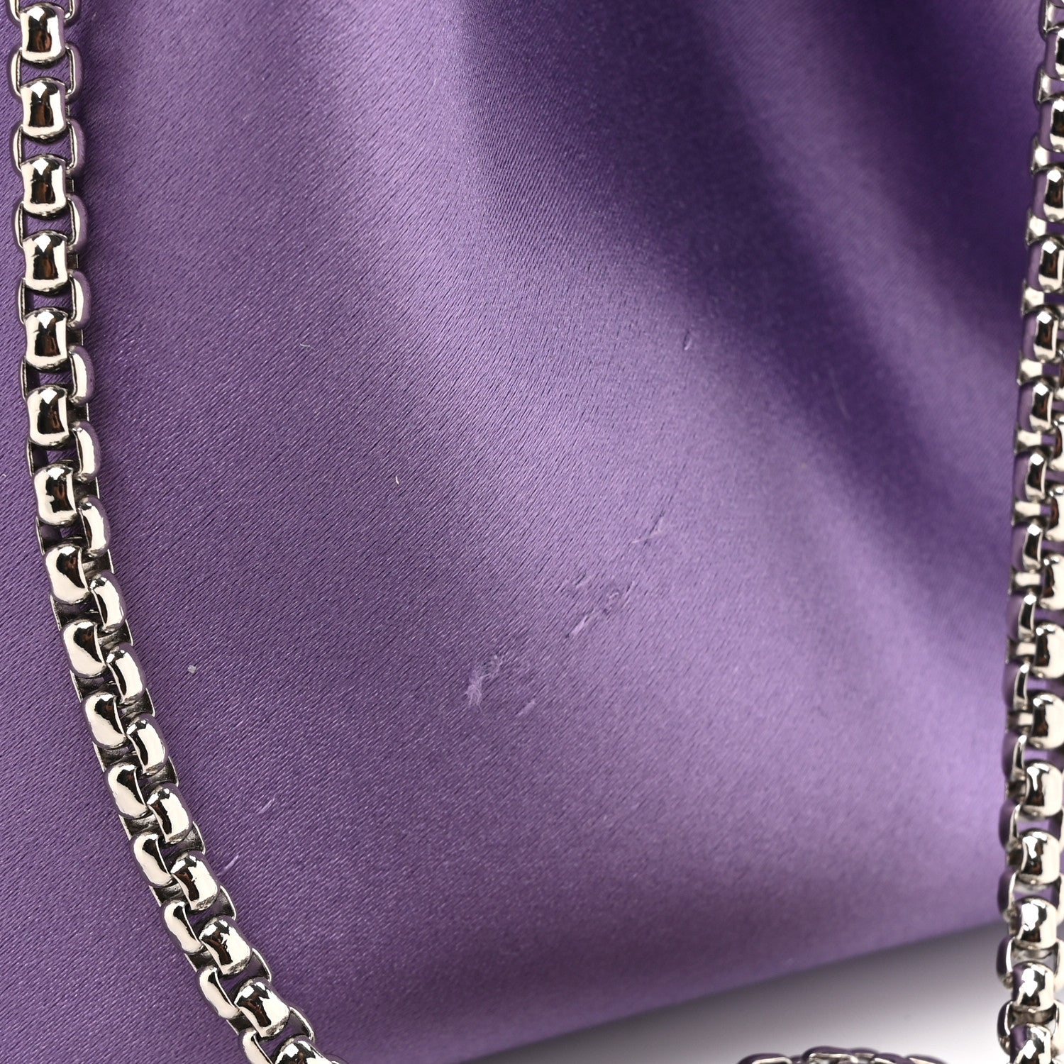 Jimmy Choo Satin Crystal Embellished Bon Bon Bag Wisteria 10 of 11