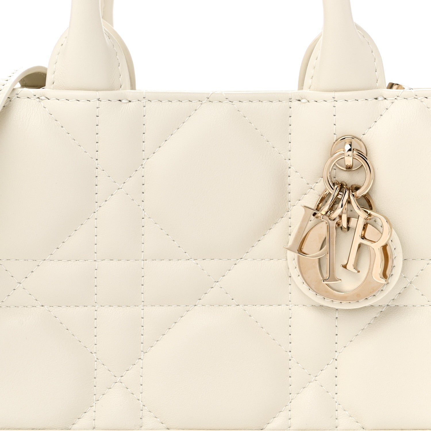 Christian Dior Calfskin Macrocannage Mini Book Tote Latte 8 of 11