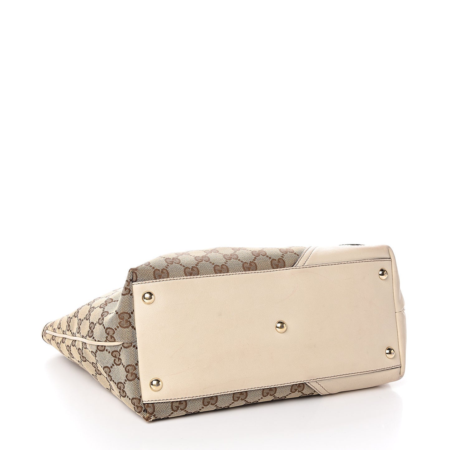 Monogram Medium New Britt Tote Off White
