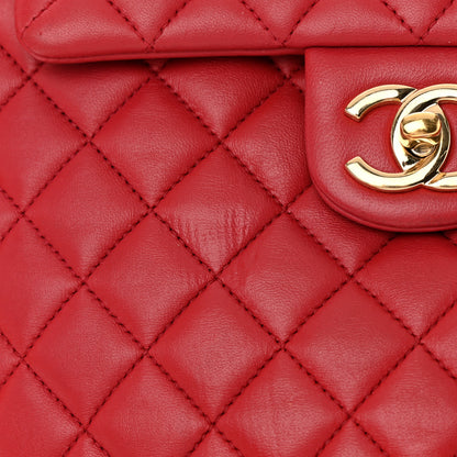 Chanel Lambskin Quilted Small Urban Spirit Backpack Red 15 of 17