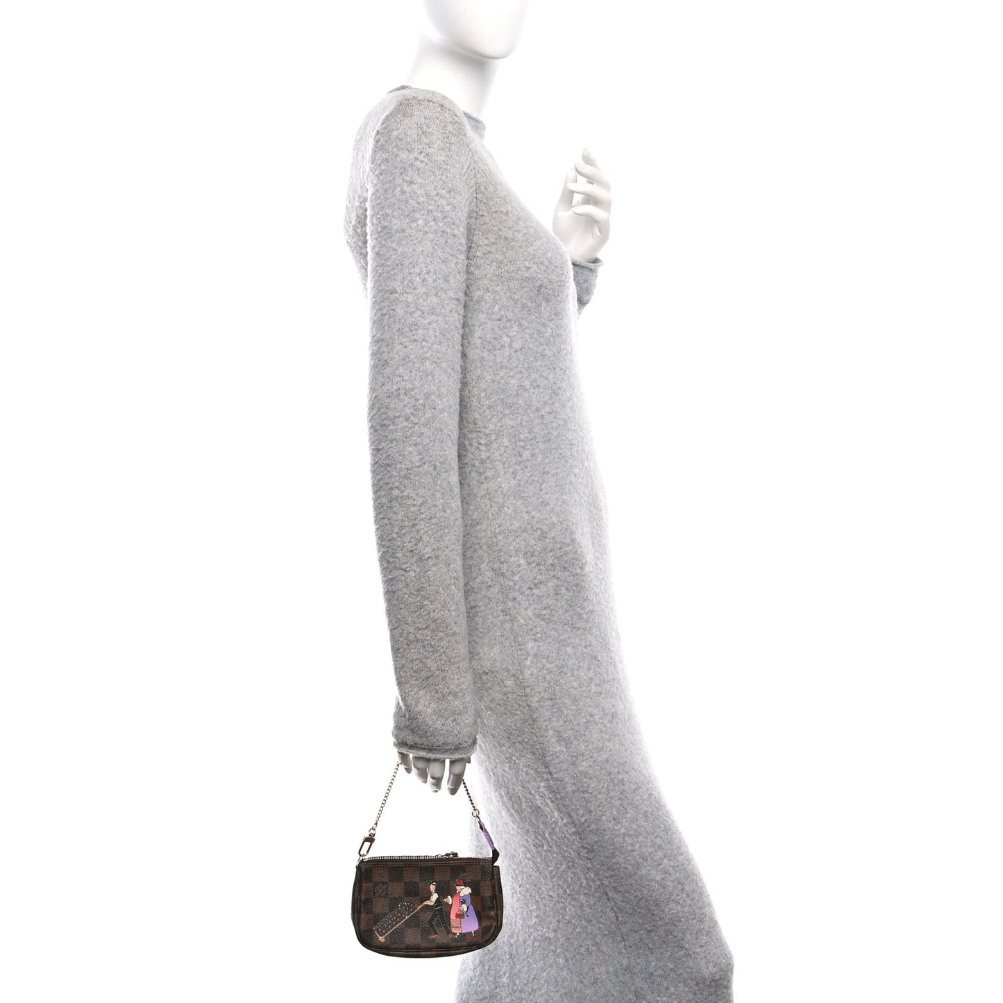 Damier Ebene Illustre Mini Pochette Accessories Violet