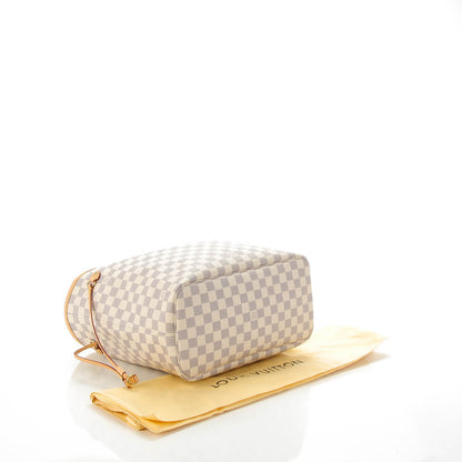 Louis Vuitton Damier Azur Neverfull MM Rose Ballerine 4 of 8