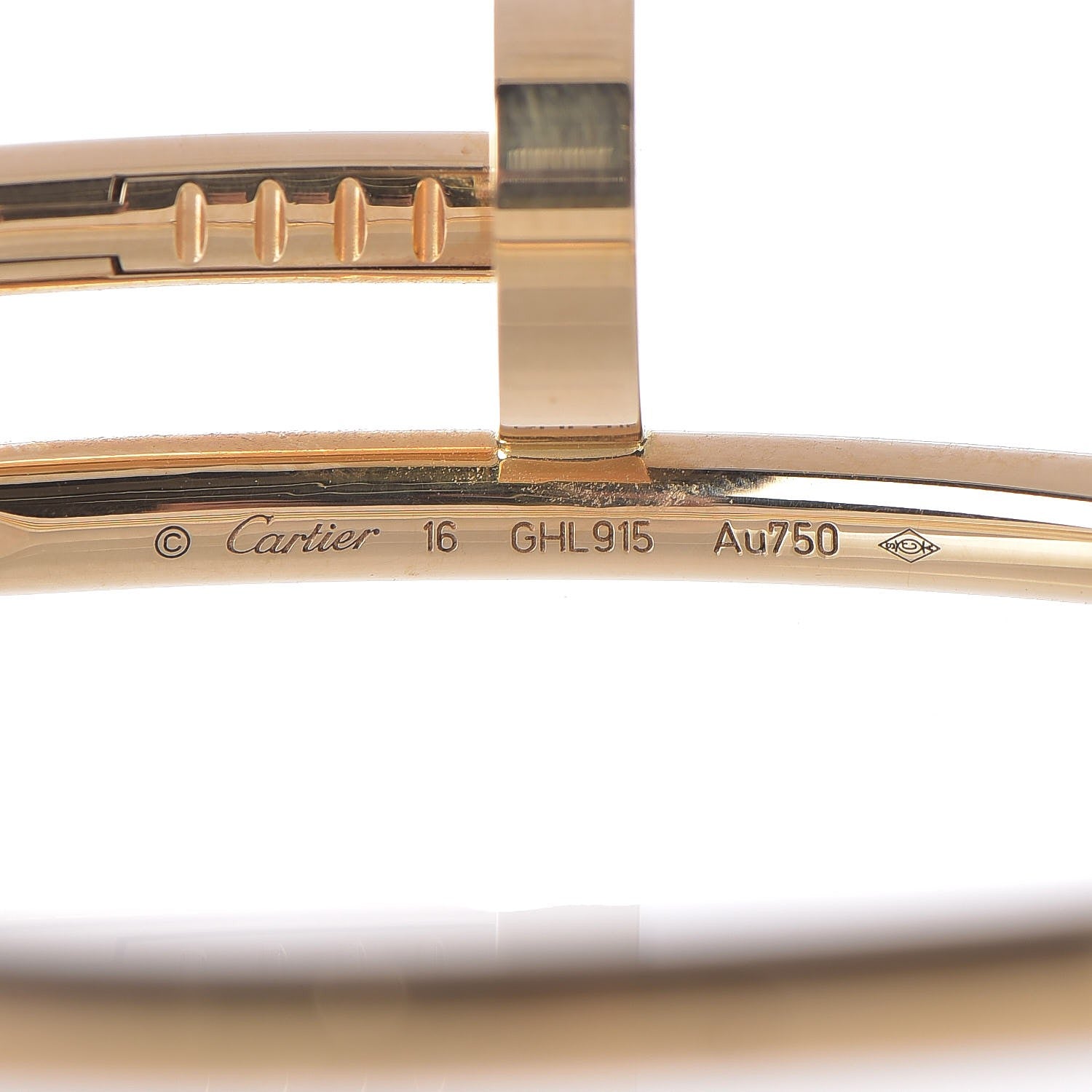 Cartier 18K Yellow Gold Juste Un Clou Bracelet 16 4 of 6