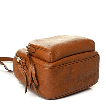 Prada Vitello Daino Zip Backpack Cuoio 3 of 8