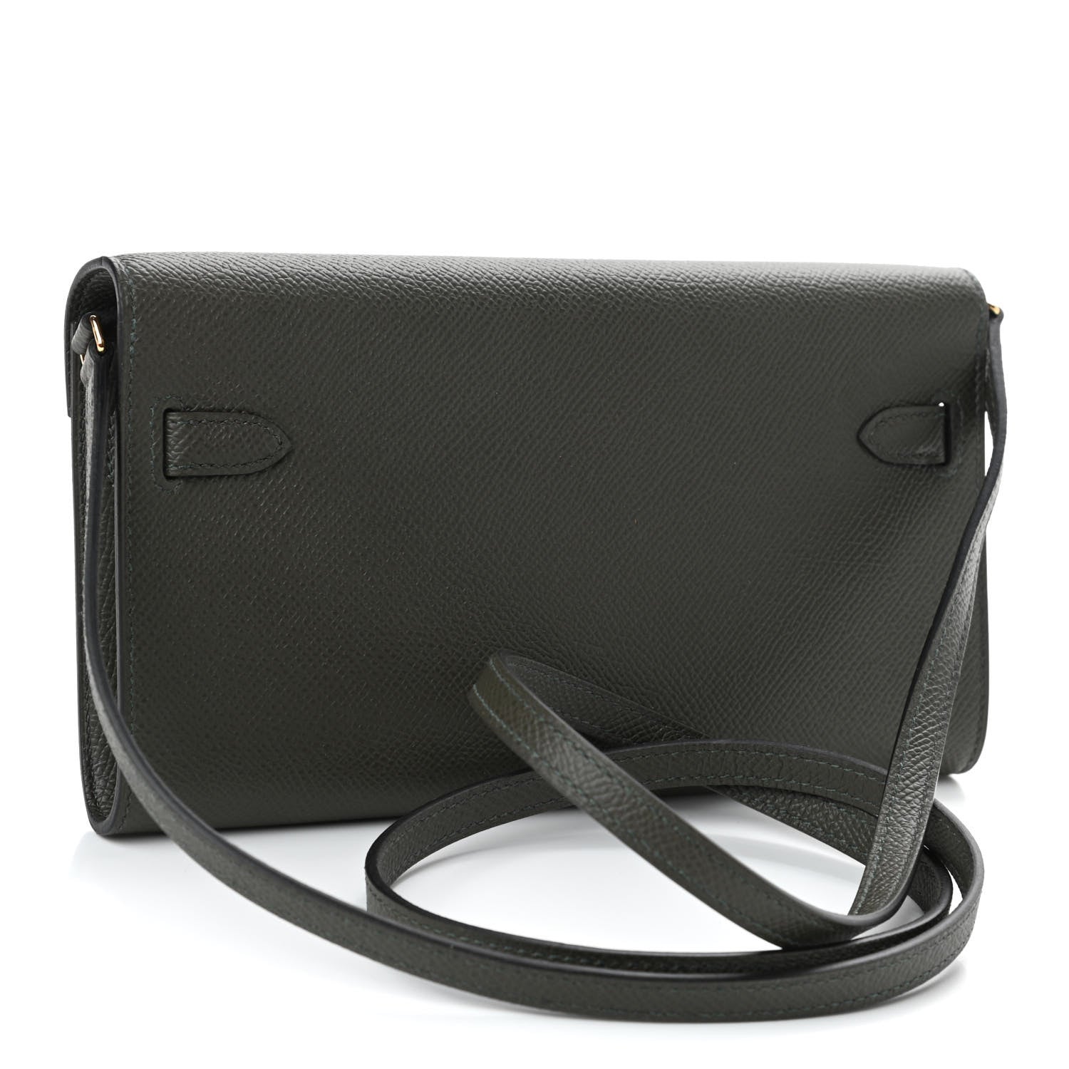 Hermes Epsom Kelly Wallet To Go Vert De Gris 2 of 4