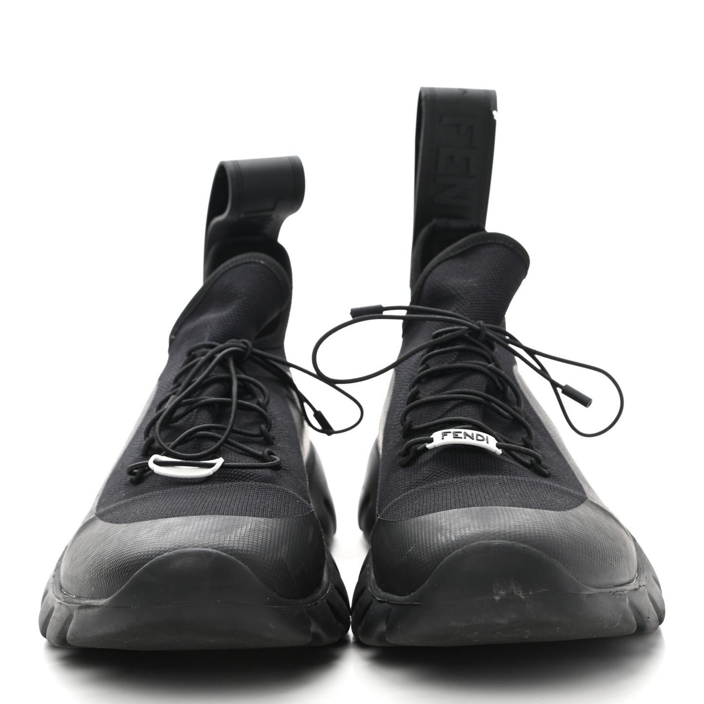 Coated Mesh Vocab High Top Sneakers 8 Black
