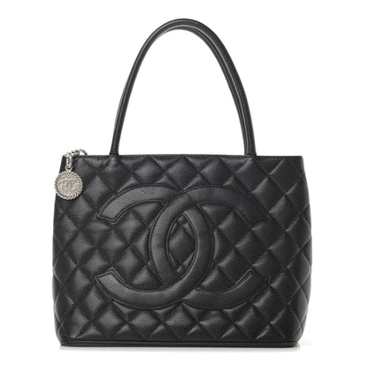 Chanel Caviar Quilted Medallion Tote Black 1 of 10