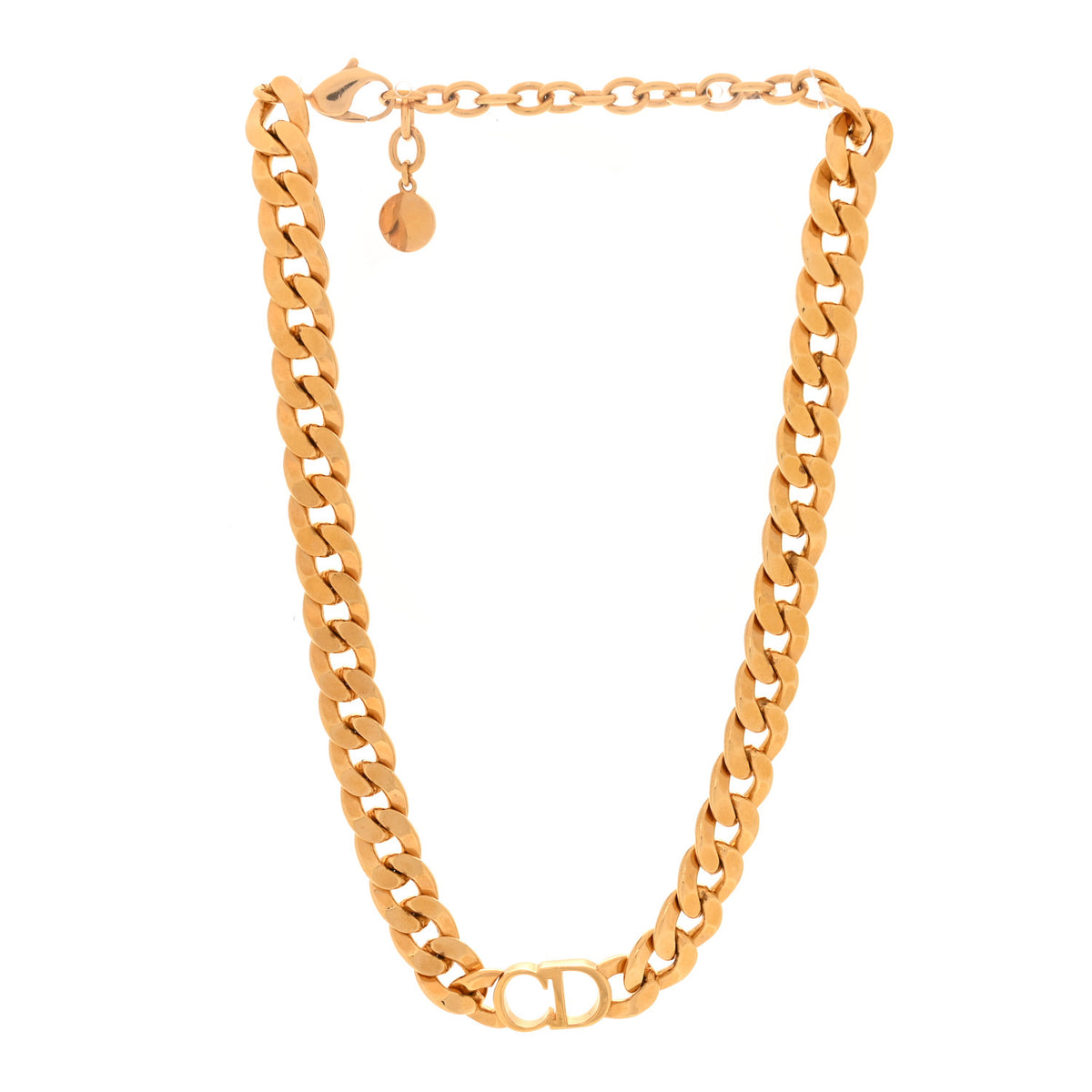Metal Danseuse Etoile Chain Choker Necklace Gold