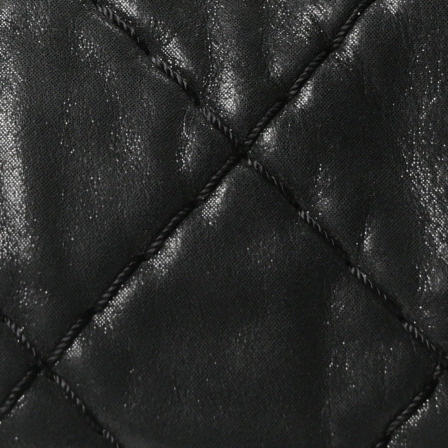 Chanel Iridescent Calfskin Quilted Relax CC Bowler Bag Black 8 of 10