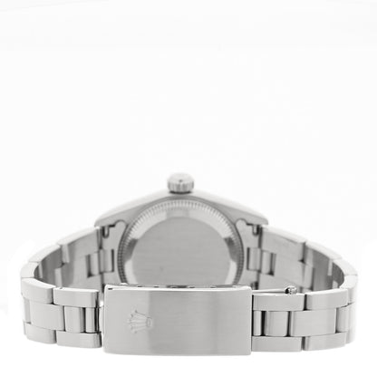 Rolex Stainless Steel 24mm Oyster Perpetual Watch Blue 67180 3 of 5