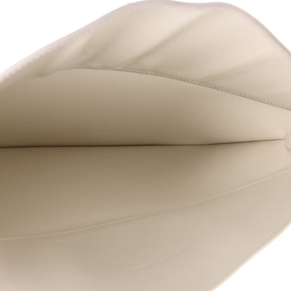 Bottega Veneta Brushed Calfskin Cradle Fold Over Shoulder Bag White Parakeet 5 of 10