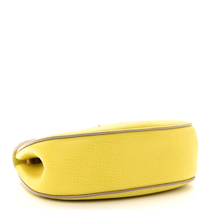 Chloe Grained Calfskin Lambskin Mini Bi-Color Drew Shoulder Bag Yellow Beige 4 of 14