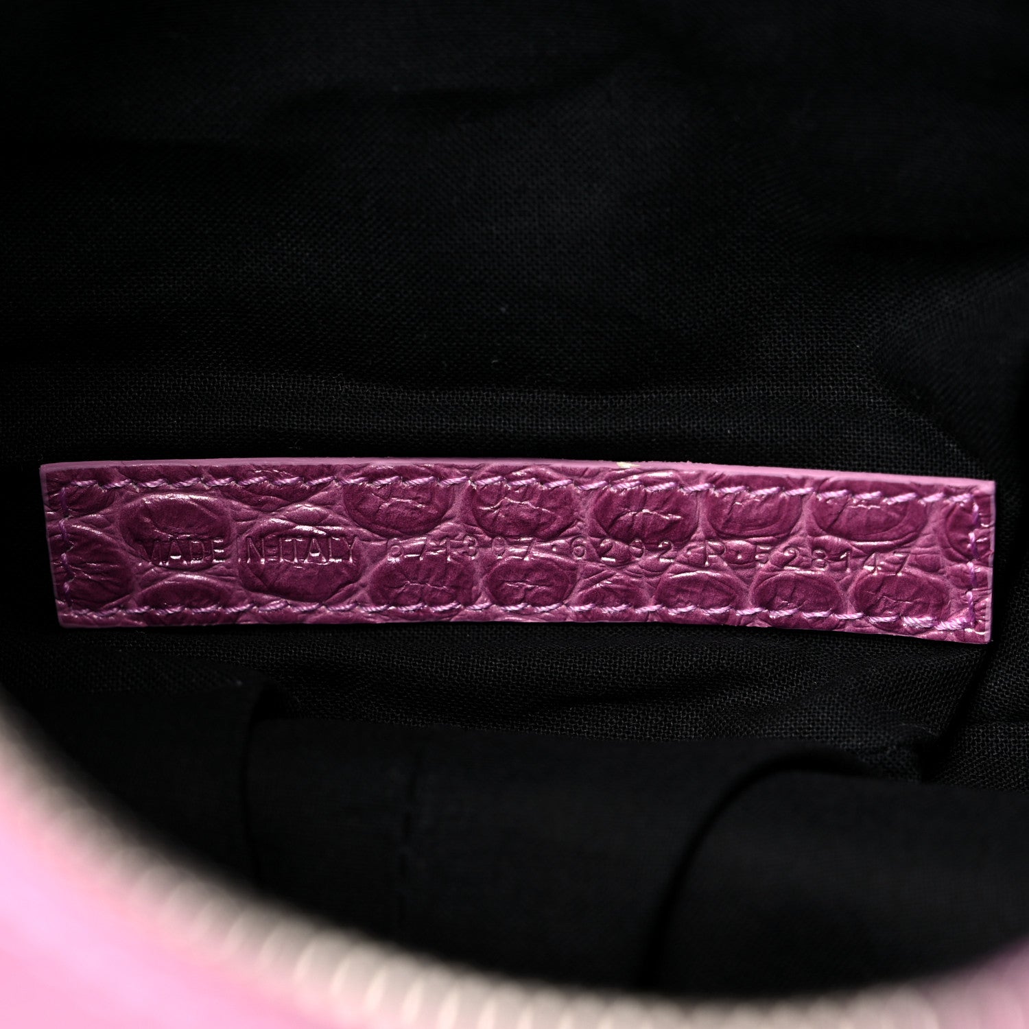 Balenciaga Metallic Extra Supple Calfskin Crystal Crocodile Embossed Small Le Cagole Shoulder Bag Pink 8 of 11