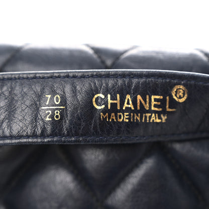 Chanel Lambskin Quilted Flap Waist Belt Bag 70 28 Blue 8 of 11