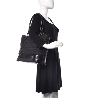 Burberry Nylon Quilted Grange Tote Black 2 of 12