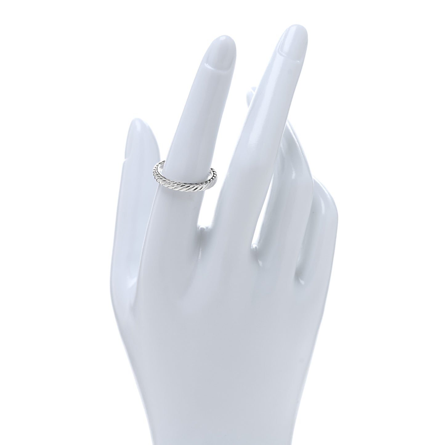 Sterling Silver Cable Classics Band Ring 54 7