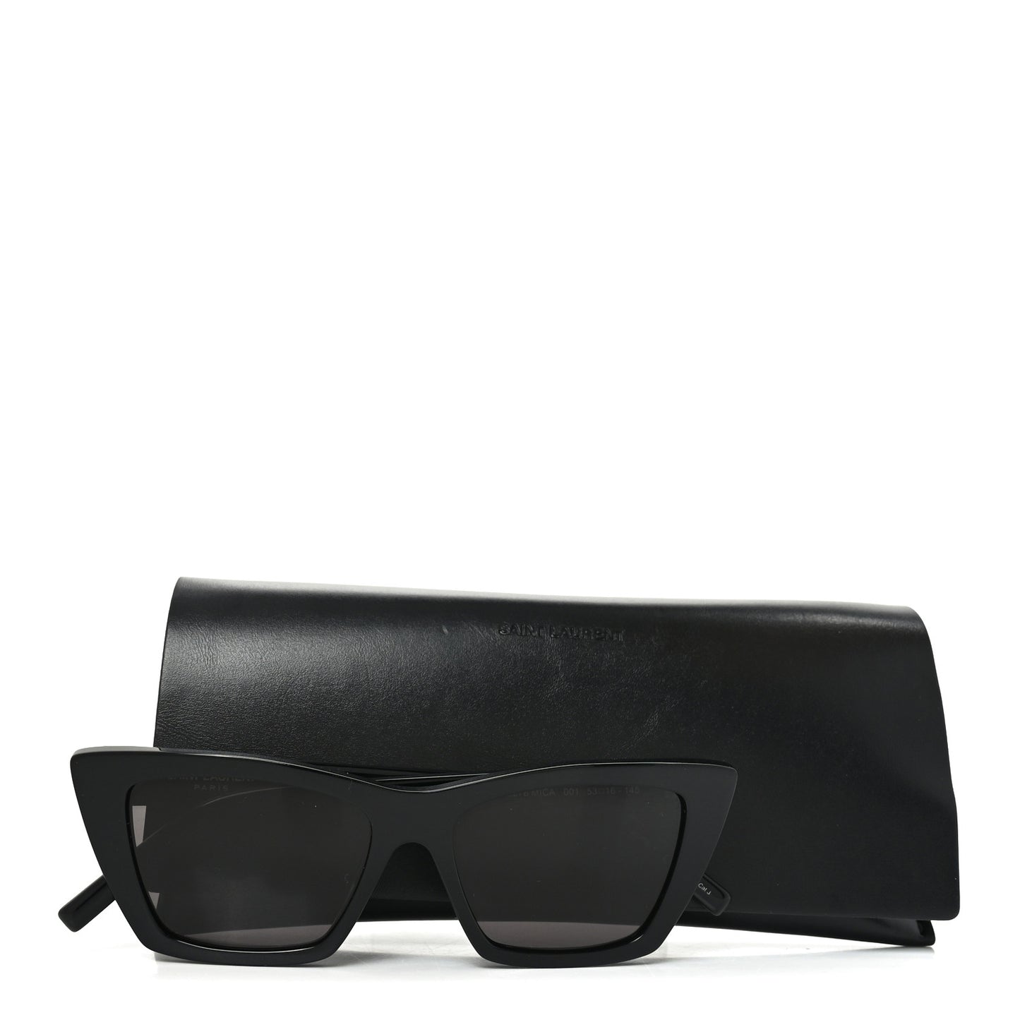 Acetate Mica Cat Eye Sunglasses SL 276 Black