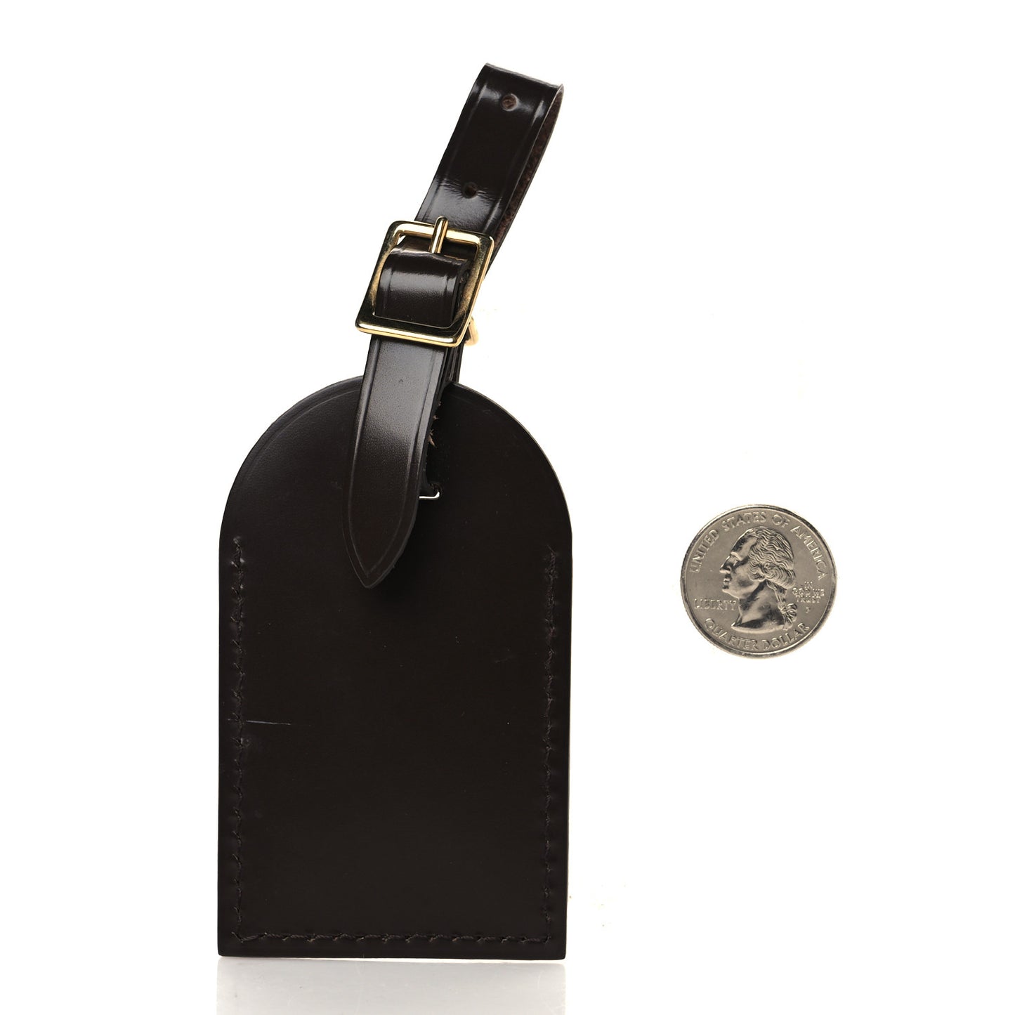 Calfskin Luggage Tag Ebene