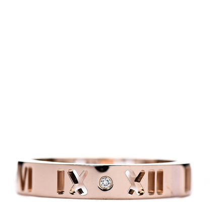 Tiffany 18K Rose Gold Diamond Atlas Pierced Ring 47 4 1 of 4