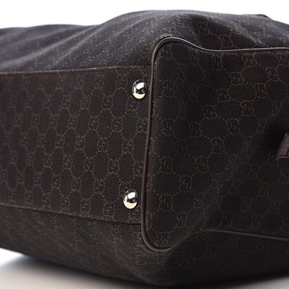 Gucci Nylon Monogram Large Carry On Duffle Dark Brown 9 of 10