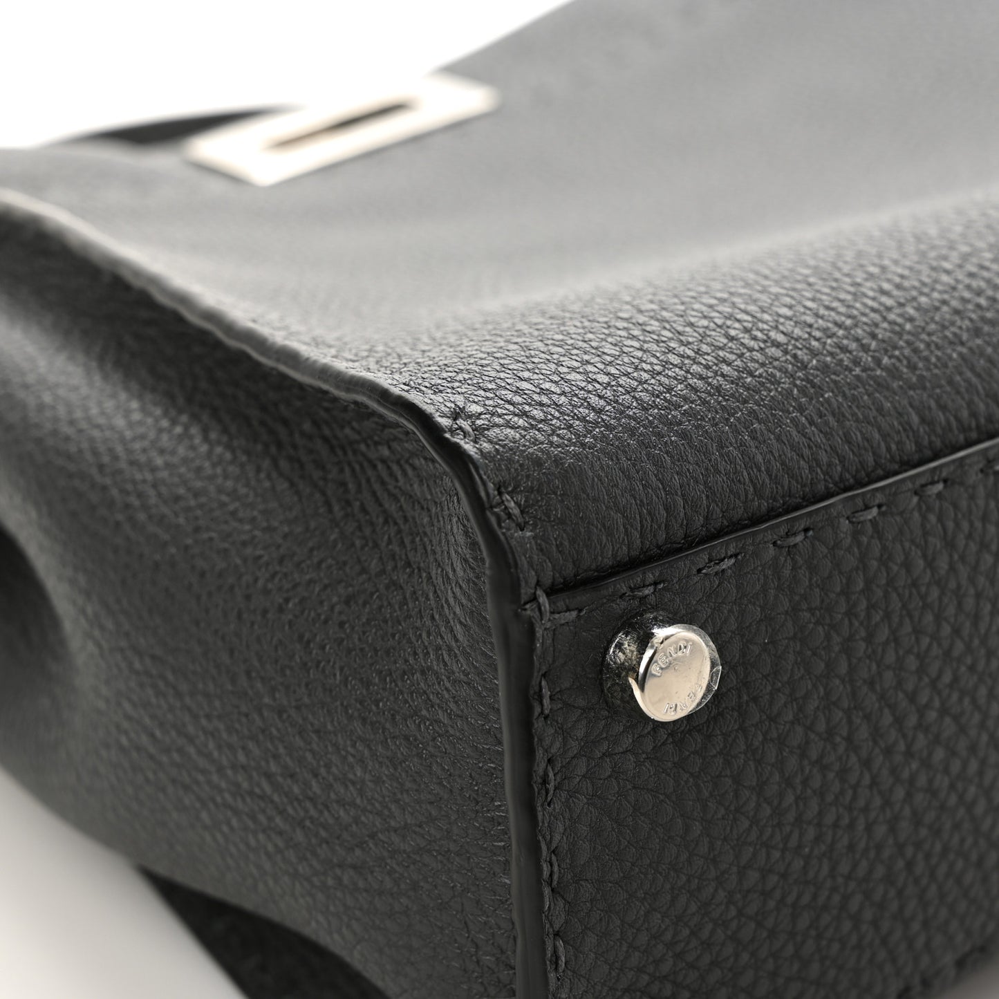 Cuoio Romano Selleria Bi-Color Medium Peekaboo Iconic Satchel Asfalto Latte