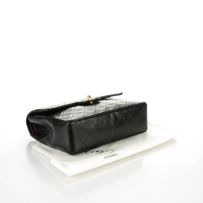 Chanel Lambskin Quilted Medium Double Flap Black 4 of 8
