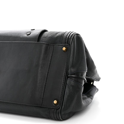 Chloe Calfskin Goatskin Medium Alice Satchel Black 11 of 12