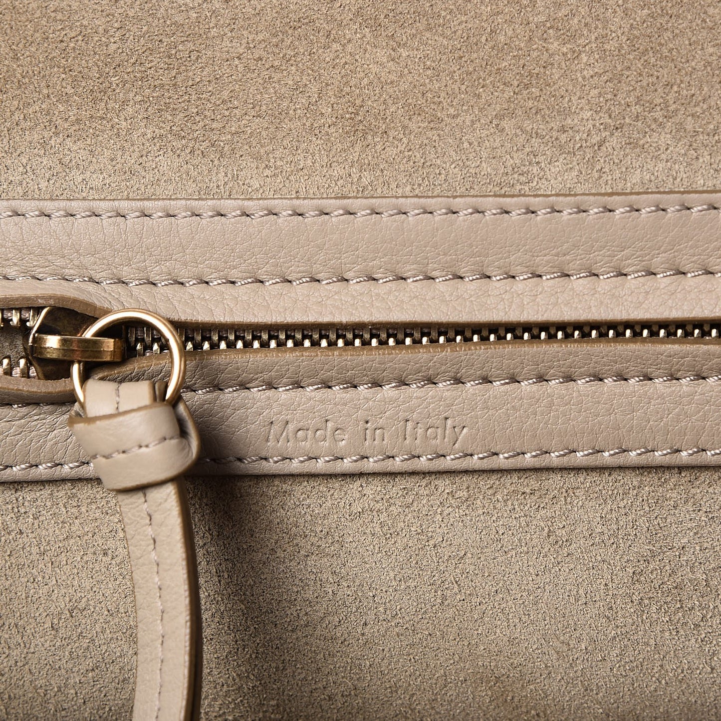 Supple Calfskin Medium Phantom Luggage Beige