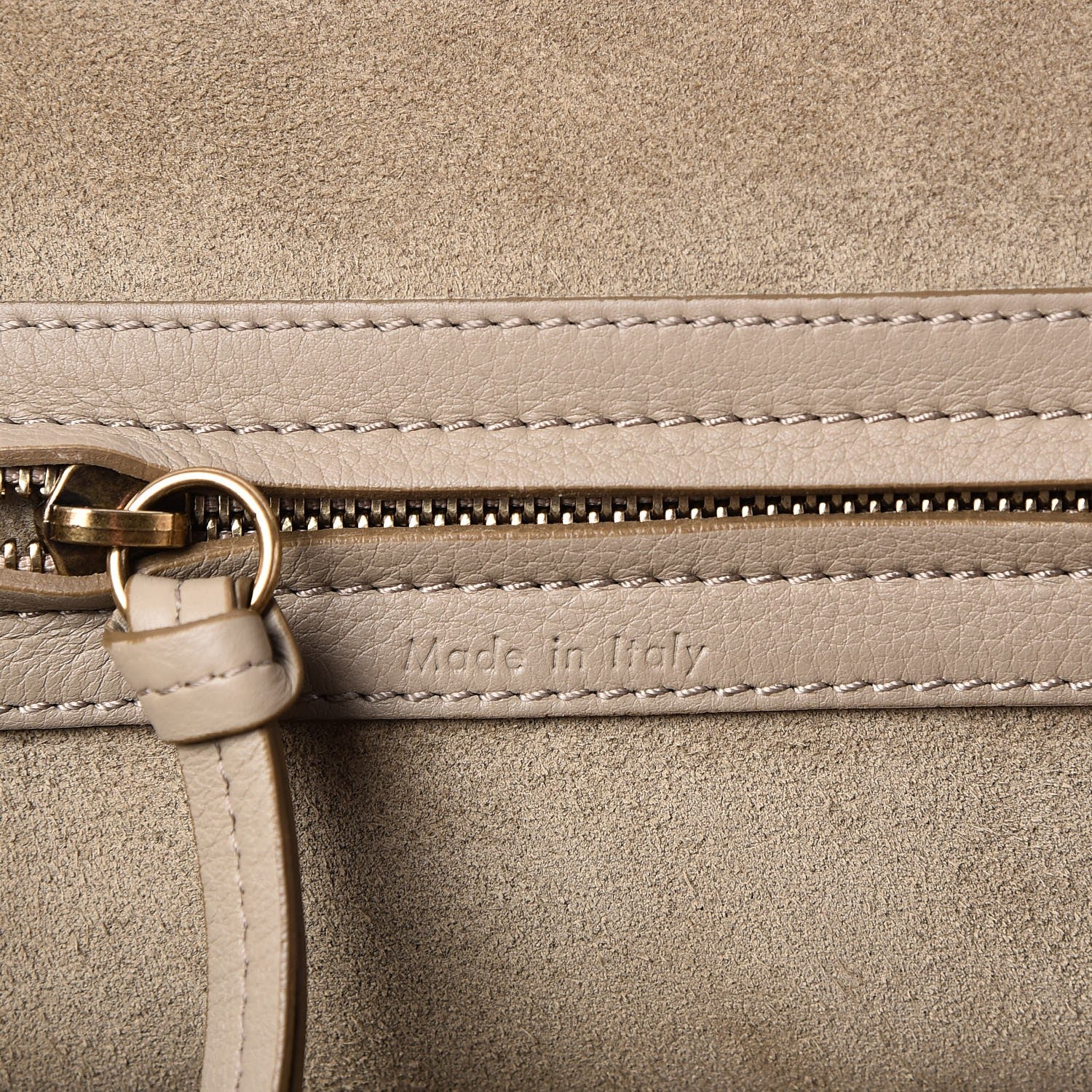 Celine Supple Calfskin Medium Phantom Luggage Beige 7 of 8