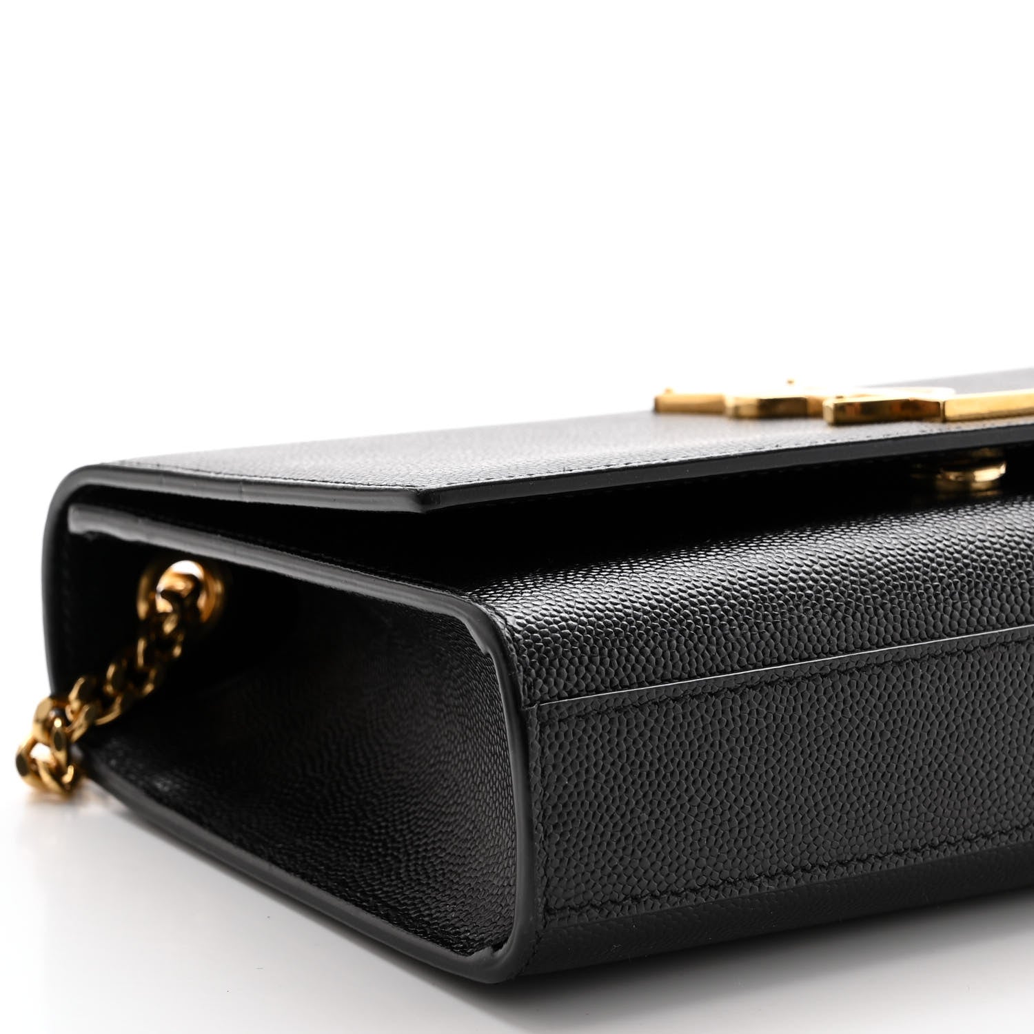 Saint Laurent Grain De Poudre Small Monogram Kate Satchel Black 10 of 13