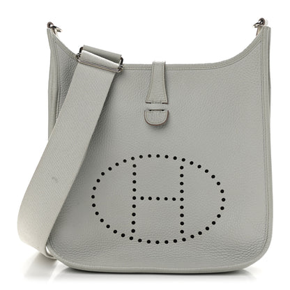 Hermes Taurillon Clemence Evelyne III PM Gris Perle 1 of 11