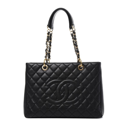 Chanel Caviar Quilted Grand Shopping Tote GST Black 1 of 10