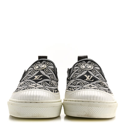 Louis Vuitton Jacquard Since 1854 Playtime Slip On Sneakers 37 Black 3 of 11