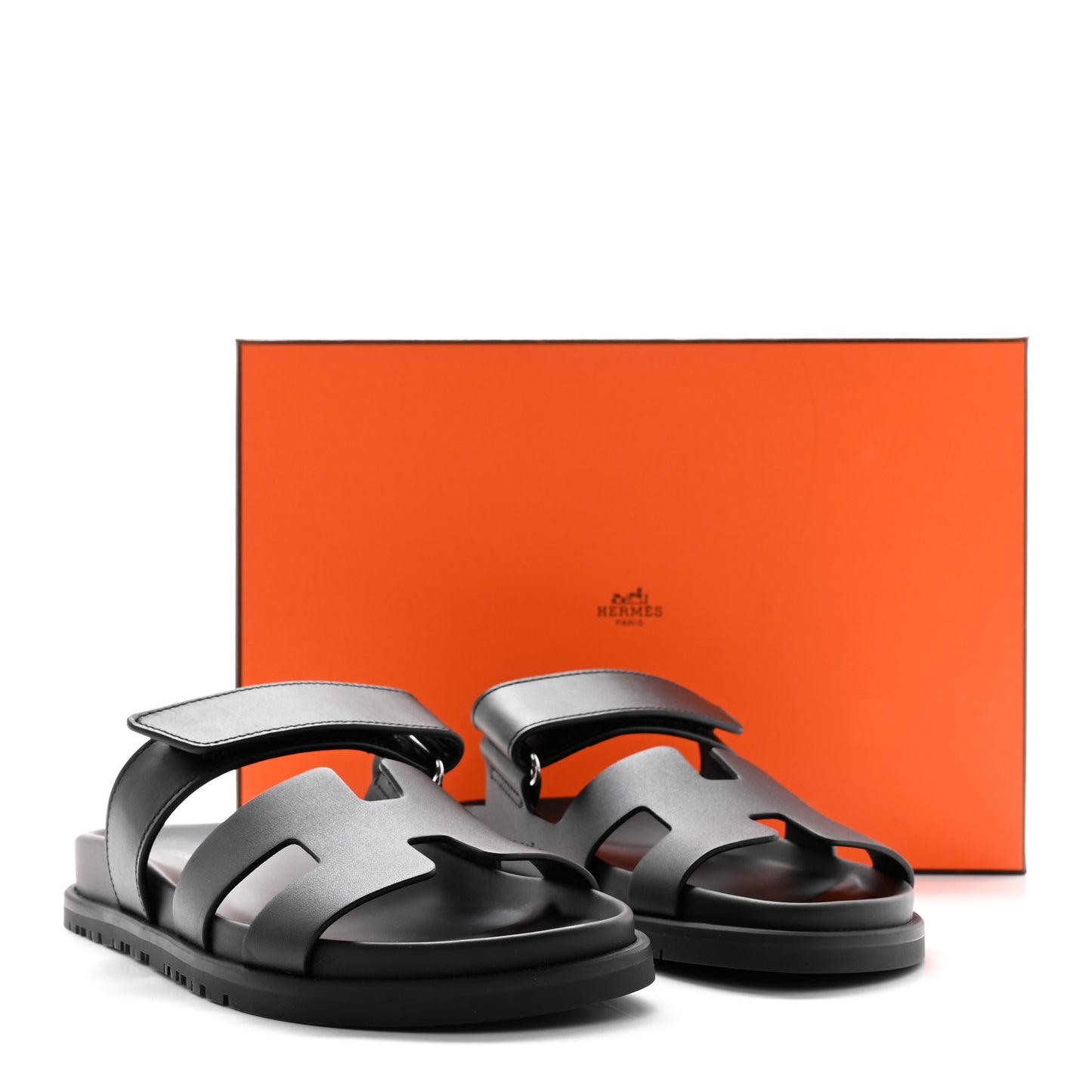 Calfskin Womens Chypre Sandals 36.5 Black