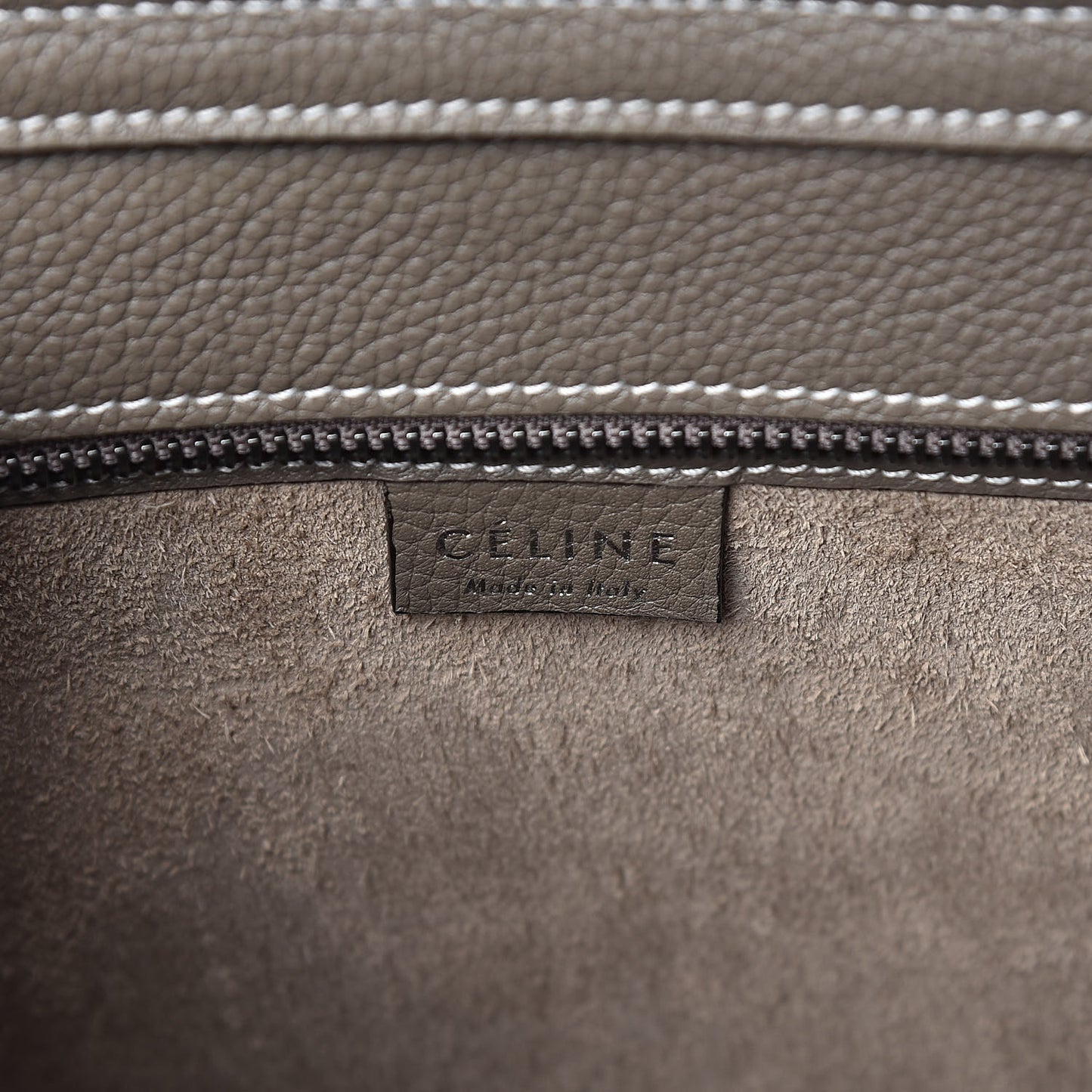 Drummed Calfskin Nano Luggage Souris