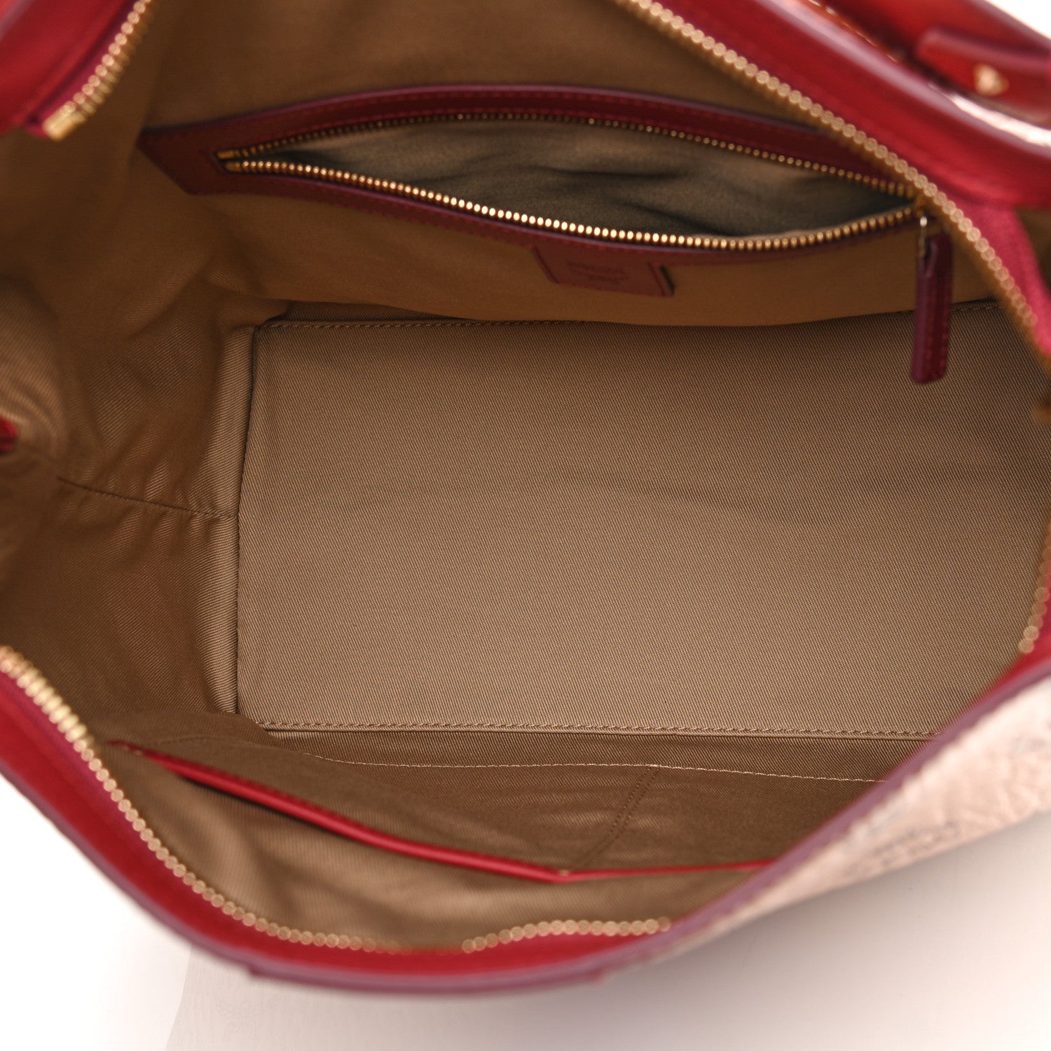 MCM Metallic Visetos Medium Klara Hobo Champagne Gold 5 of 9