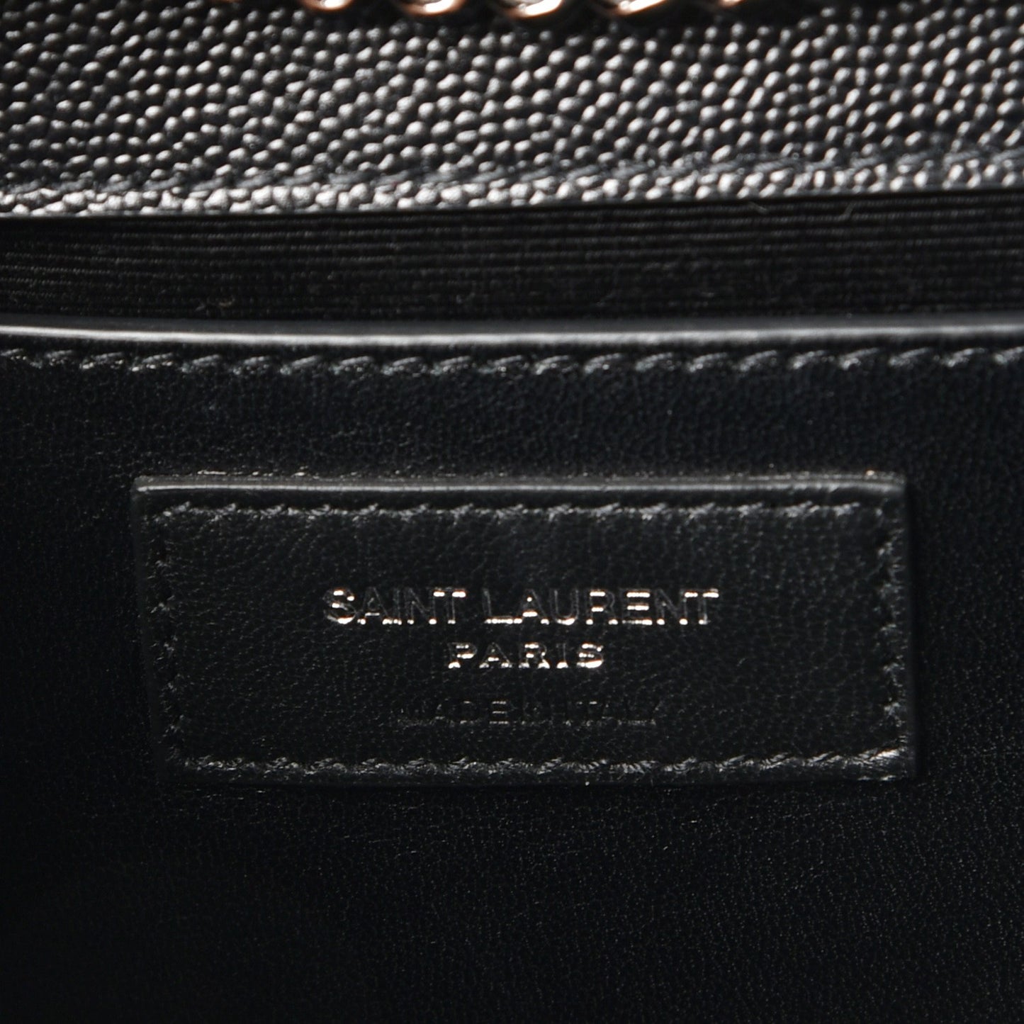 Grain De Poudre Medium Classic Monogram Kate Satchel Black