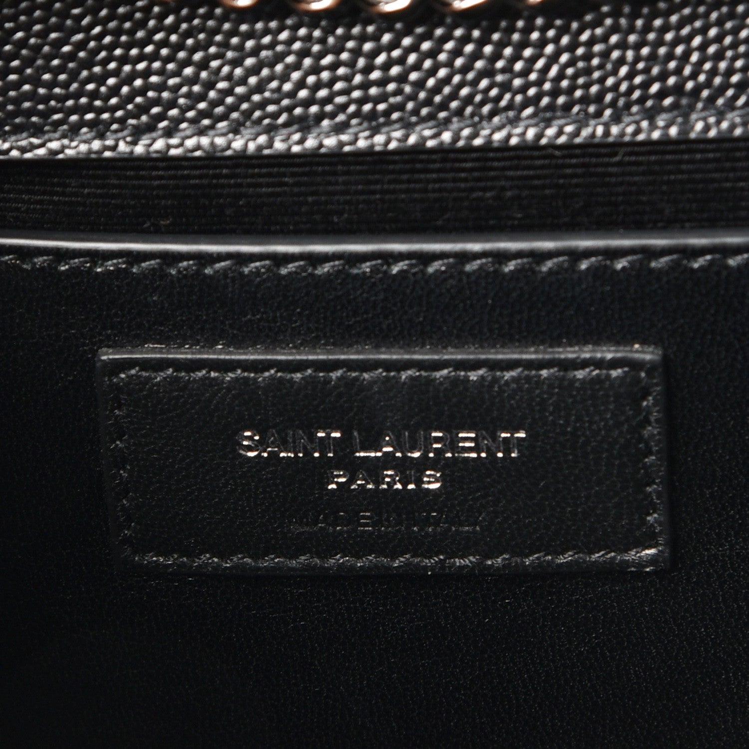 Saint Laurent Grain De Poudre Medium Classic Monogram Kate Satchel Black 7 of 7