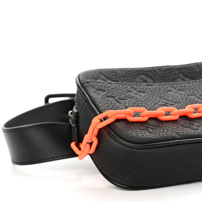 Louis Vuitton Taurillon Monogram Uniformes Solar Ray Soft Pochette Volga Belt Bag Black 8 of 9