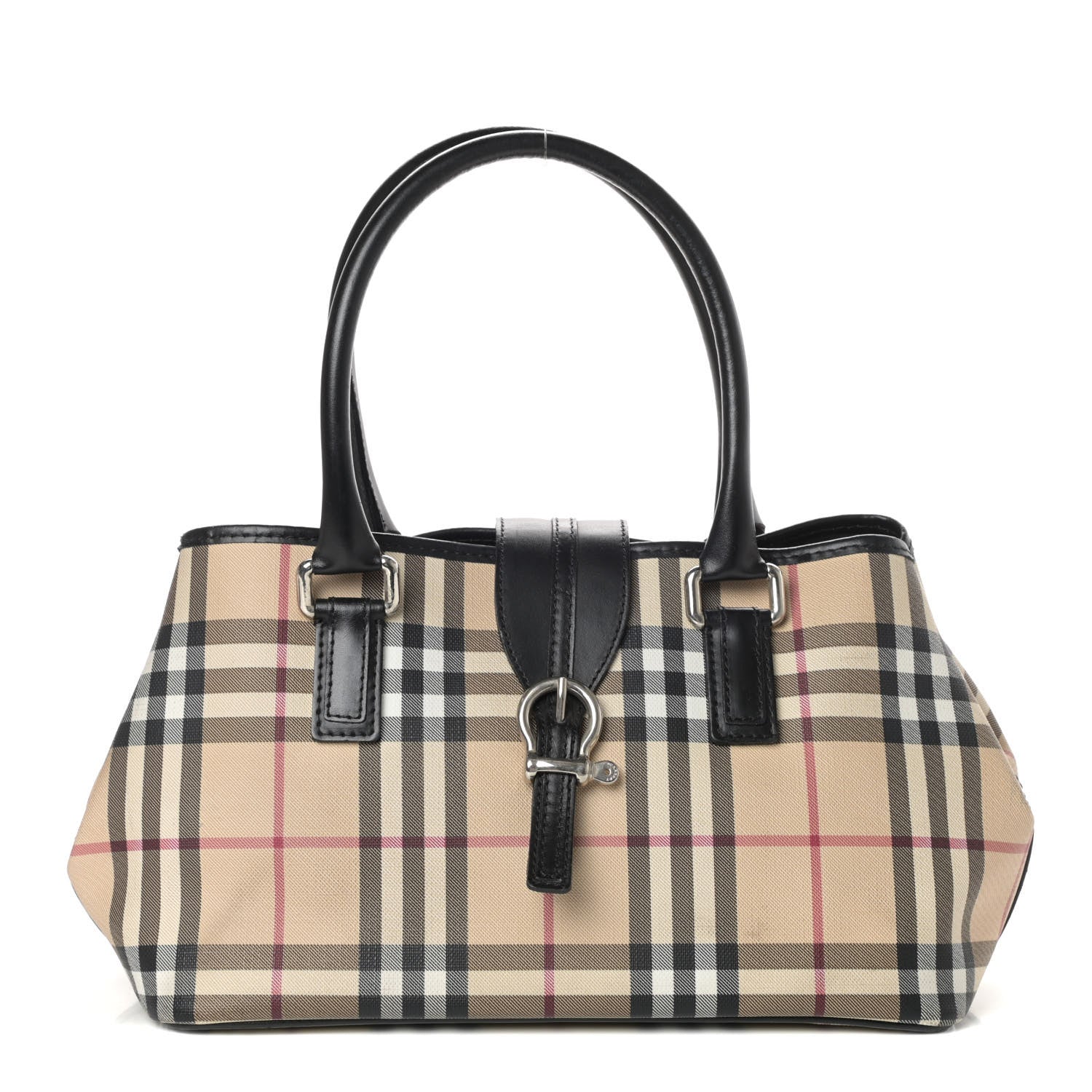 Burberry House Check Buckle Tote Black 1 of 9
