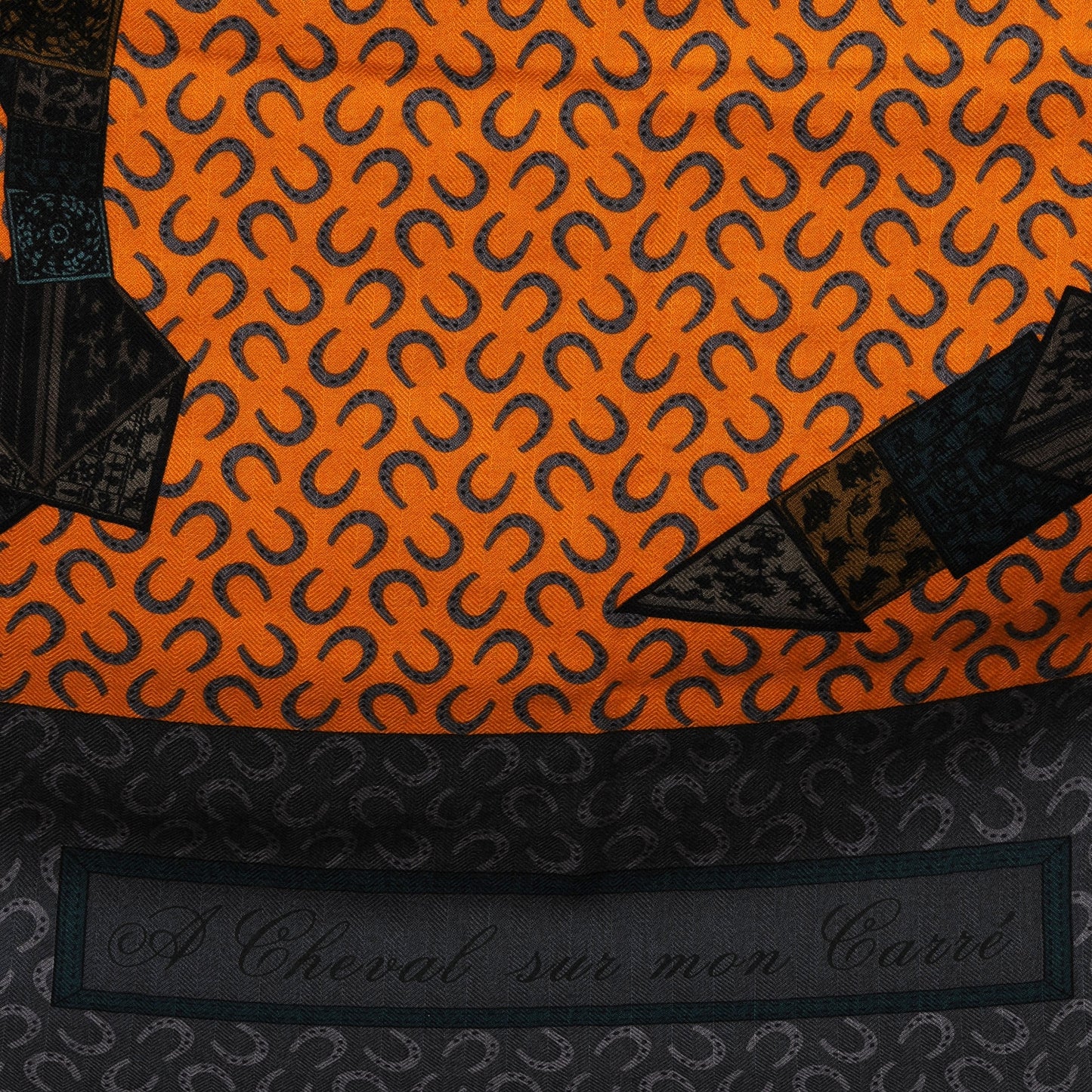 Cashmere Silk A Cheval Sur Mon Carre Shawl GM 140